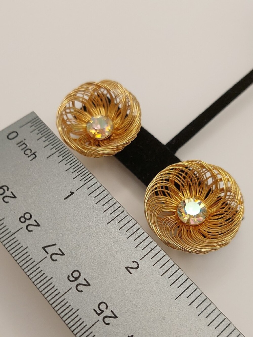 SARAH COVENTRY 1960 VTG Mid Century Mod Bud N Bloom Adjustable AB Clips - Picture 7 of 12
